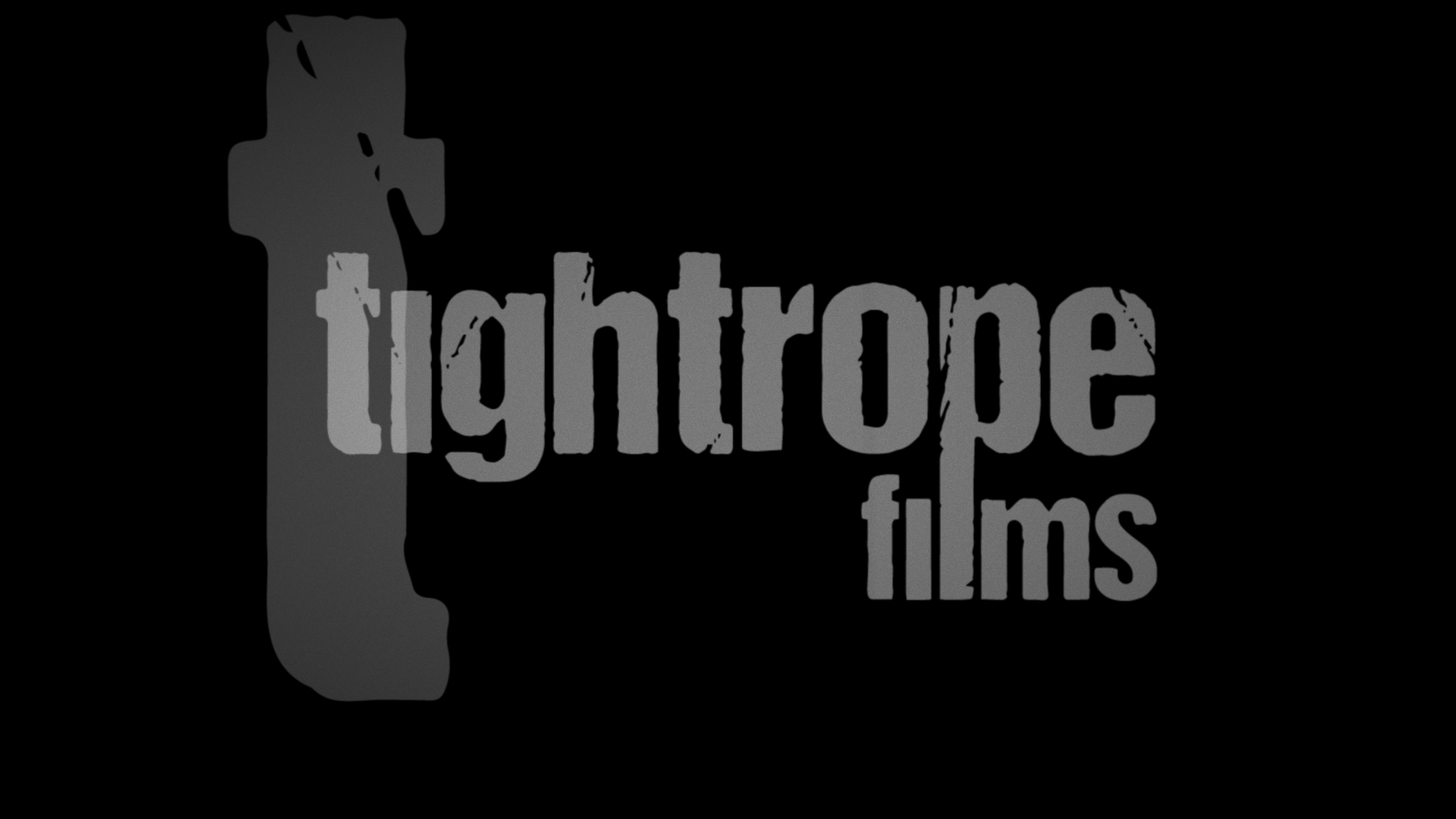 logo animation for tightrope films. glowing phosphorant vertical light reflections. by f-land