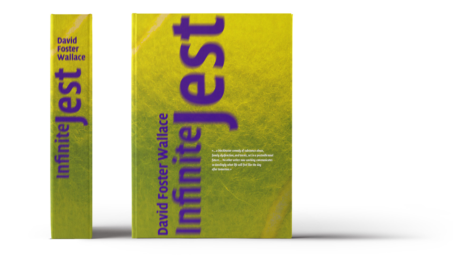 alternative book cover design for David Foster Wallace's novel Infinite Jest by f-land